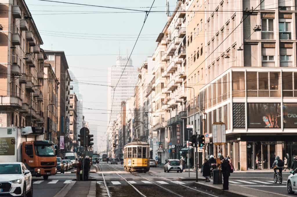 Trams in Milan